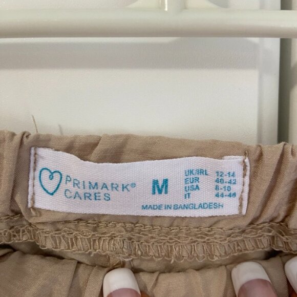 Primark Cares Elastic Cuffed Balloon Cargo Trousers in Sz 8-10 Khaki NWOT - Picture 4 of 15